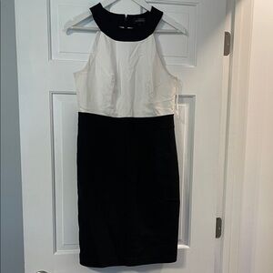 The Limited Black and White Midi Dress